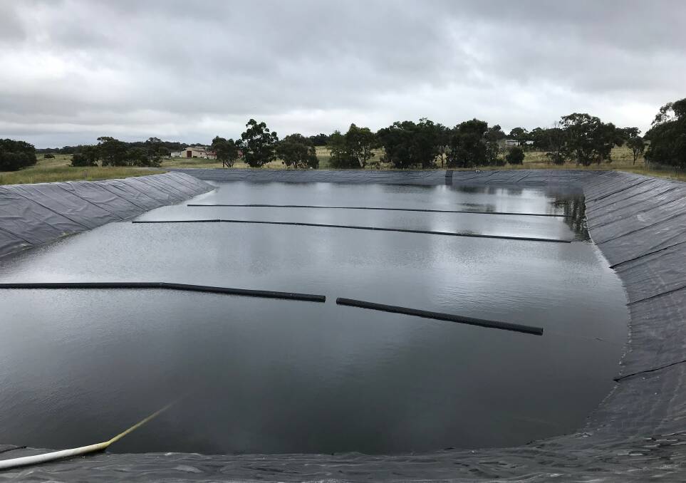 The storage dam at Marulan's water treatment plant on Brayton Road. A new plant is expected to be completed by the end of 2023. Photo supplied.