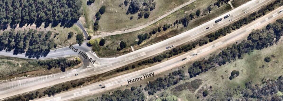Gunlake's primary transport route allows trucks carrying product to Sydney markets to turn on to the Hume Highway from Red Hills Road, north of Marulan. Image sourced.