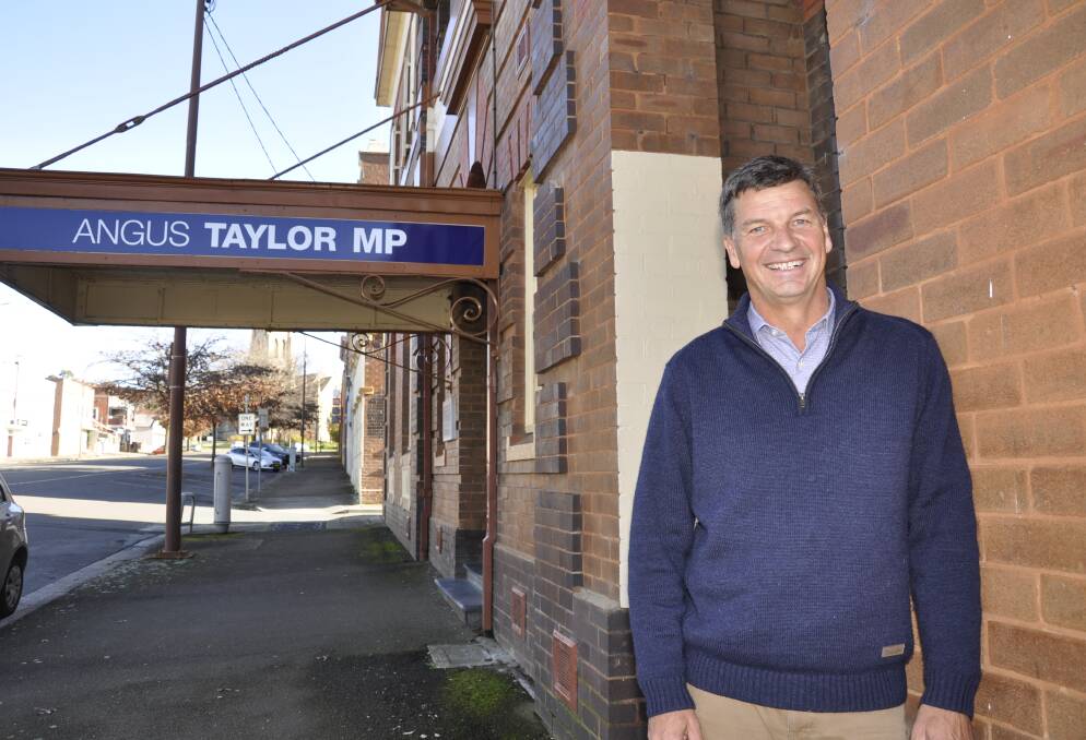RENOMINATING: Sitting Hume MP Angus Taylor is standing for his fourth term in the seat of Hume at the May 21 election. Photo: Louise Thrower.