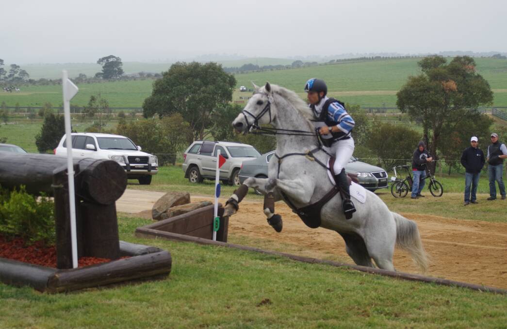 Olympian Shane Rose competing at the 2015 Baxter Boots horse trial at Alan Cardy's property, Lynton. The property hosted numerous Olympic equestrians over the years, thanks to Mr Cardy's generosity. Photo: Darryl Fernance. 