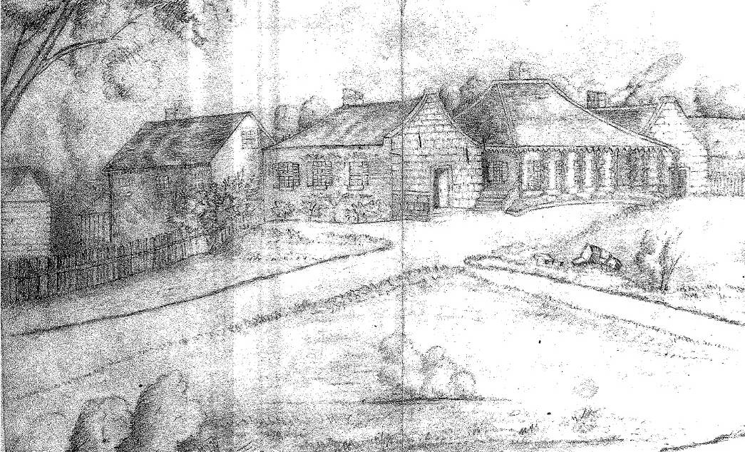 An 1846 sketch of Wingello Park, artist unknown.