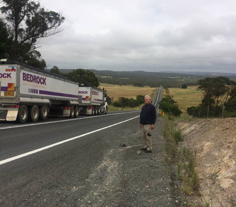 CAMPAIGN: Red Hills Road resident Ken Wray says he's not giving up on his quest to have Gunlake Quarries utilise rail rather than road transport for its product. Photo supplied. 