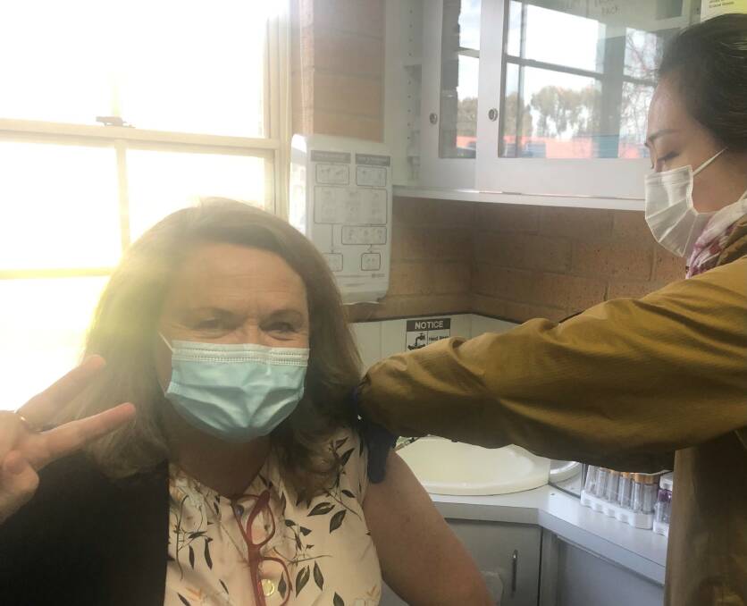 Goulburn MP Wendy Tuckerman has received her second AstraZeneca vaccination. Photo supplied.