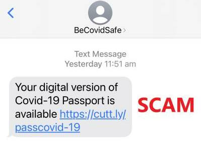 Scam texts target package deliveries, vaccine passports