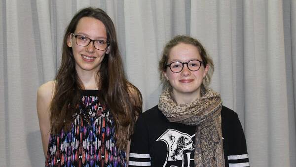 SCHOLARSHIP WINS: Pheobe a bassoonist, and Jessica a trombonist are the recipients of the Southern Highlands Symphony Orchestras latest bursaries. Photo: supplied. 