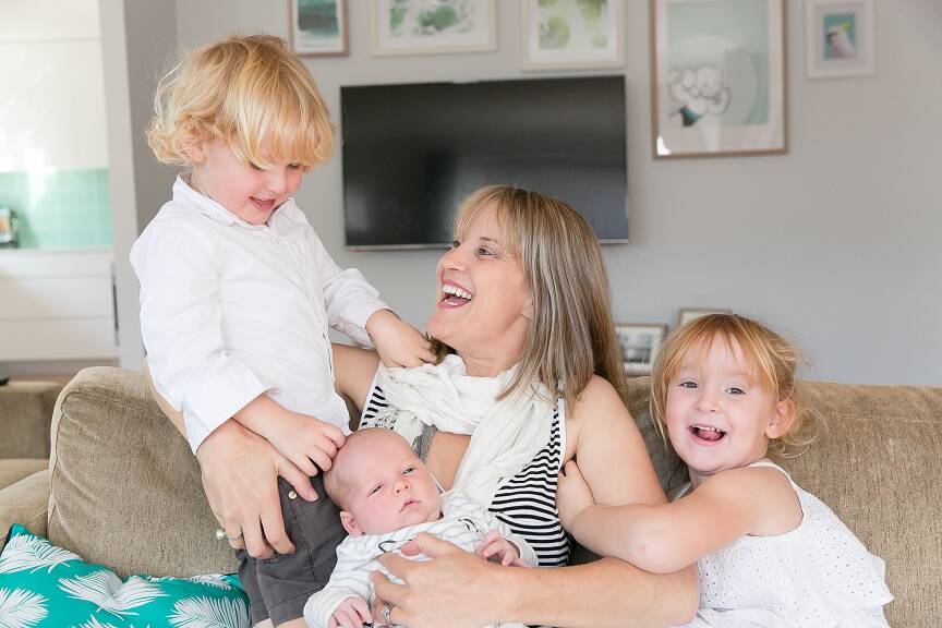 UNCONVENTIONAL SALE: Penny Keogh with children Patrick, Axl and Edith. Photo: supplied.