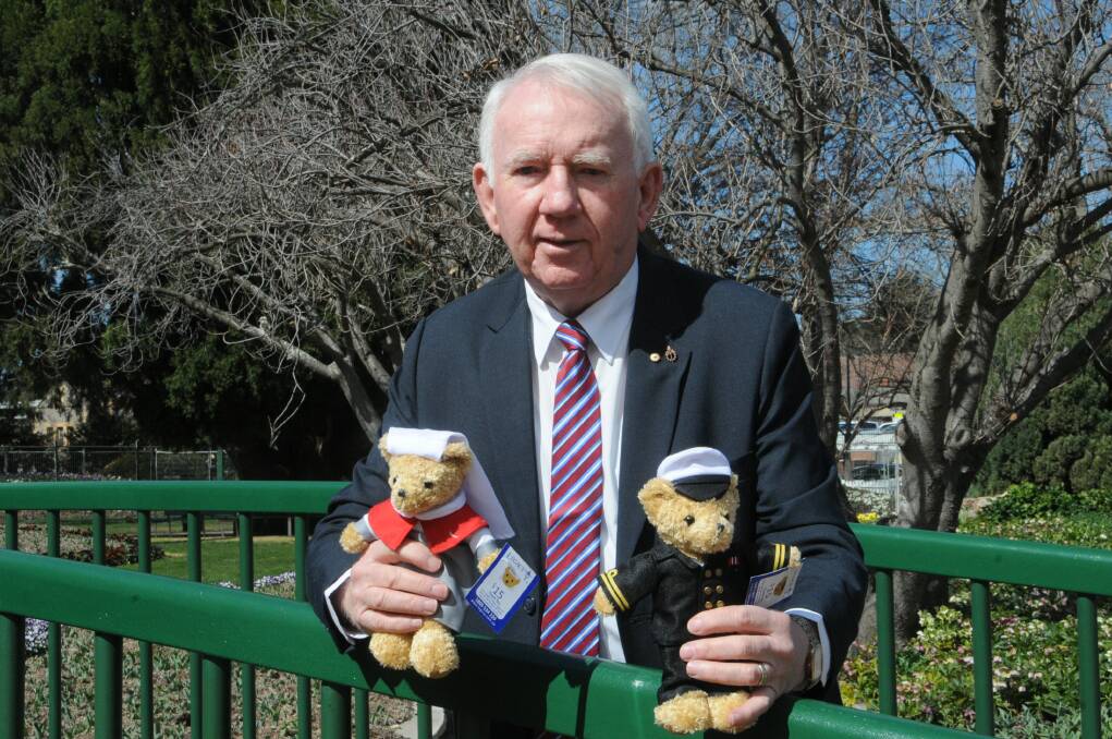 HERE TO HELP: Legacy Southern Highlands president John Jones with Legacy bears. Photo: Madeline Crittenden. 
