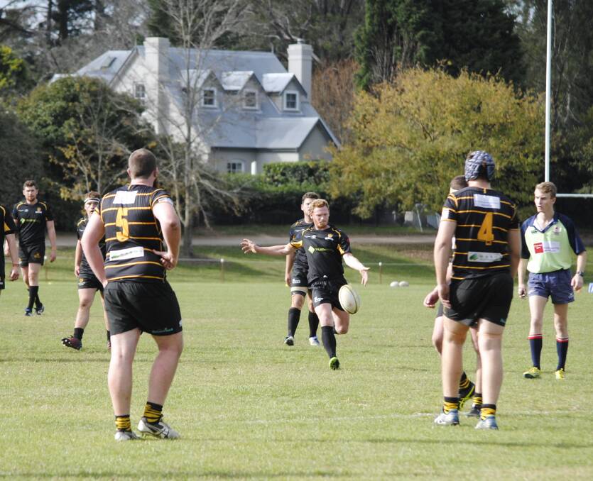 BLACKS VICTORY: The Bowral Blacks in action against Camden Rugby Club earlier in the season. Photo: Madeline Crittenden. 