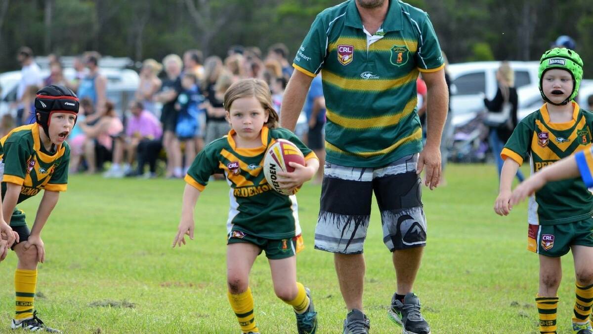 PRESEASON TRIALS: The Junior Mittagong Lions played hard in their preseason trial matches in Albion Park on March 11. Photo: supplied. 