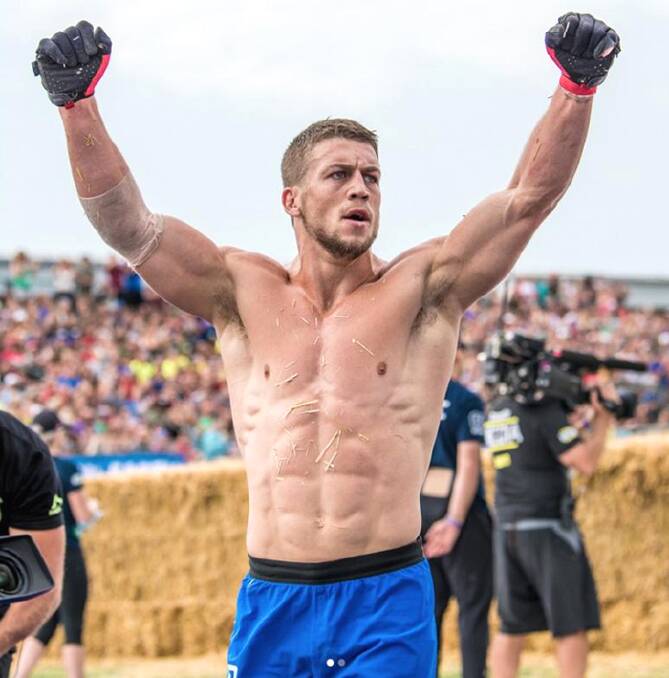 TOP THREE: Highlander Ricky Garard in action against the world's elite at the World CrossFit Games in America. Photos: supplied. 