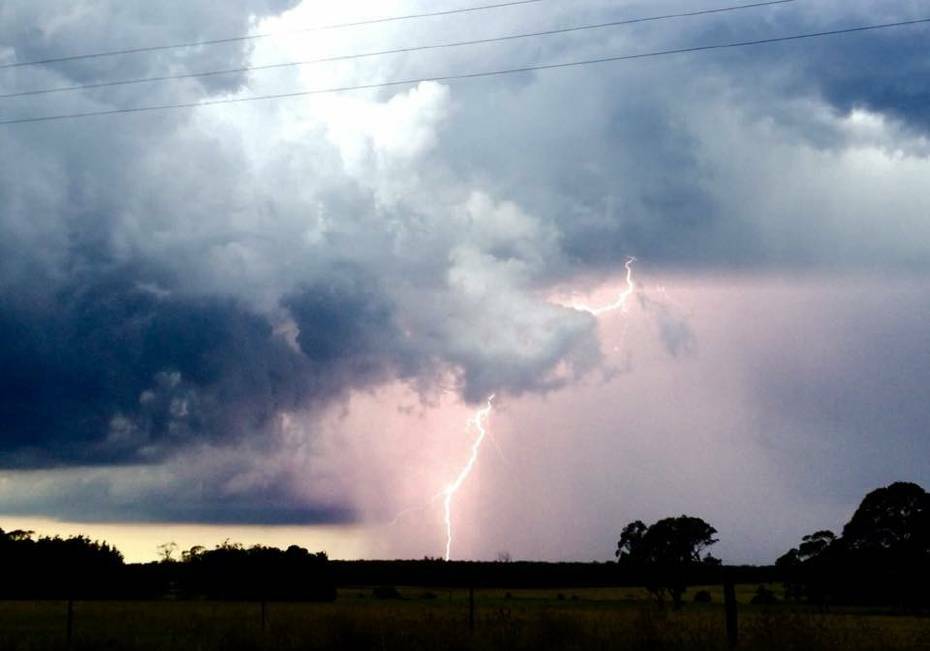 HIGHLANDS WEATHER: Electrical storm over the Highlands. Photo: supplied. 