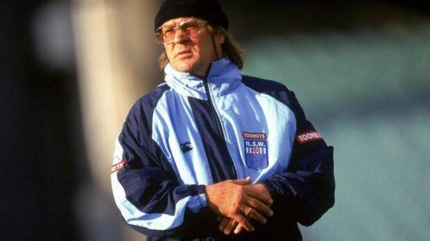 Great player and coach: Tommy Raudonikis in 1997 during his stint as Blues coach. Photo: Getty Images 