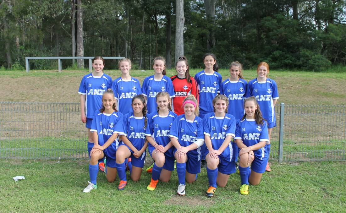HIGHLANDS GIRLS: The under-16s Highlands team at the Southern NSW Football Branch Championship competition. Photo: supplied. 