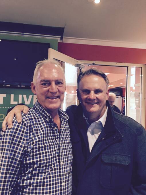 One Nation candidate for the seat of Wollondilly Charlie Fenton and Mark Latham. Photo: Supplied