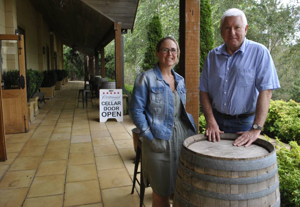 AMENDMENT PROPOSAL: Centennial Vineyards manager Nat Dare and owner John Large have called on council to lift restrictions placed on them for concerts. Photo: Emily Bennett