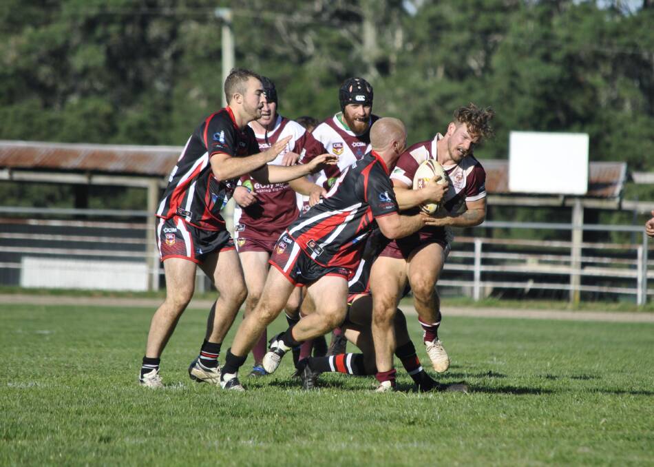 HARD-FOUGHT: The Spuddies reserve grade team went down to Kiama 24-18 in round two of the Group 7 competition at Robertson Showground on April 14. Photo: Emily Bennett