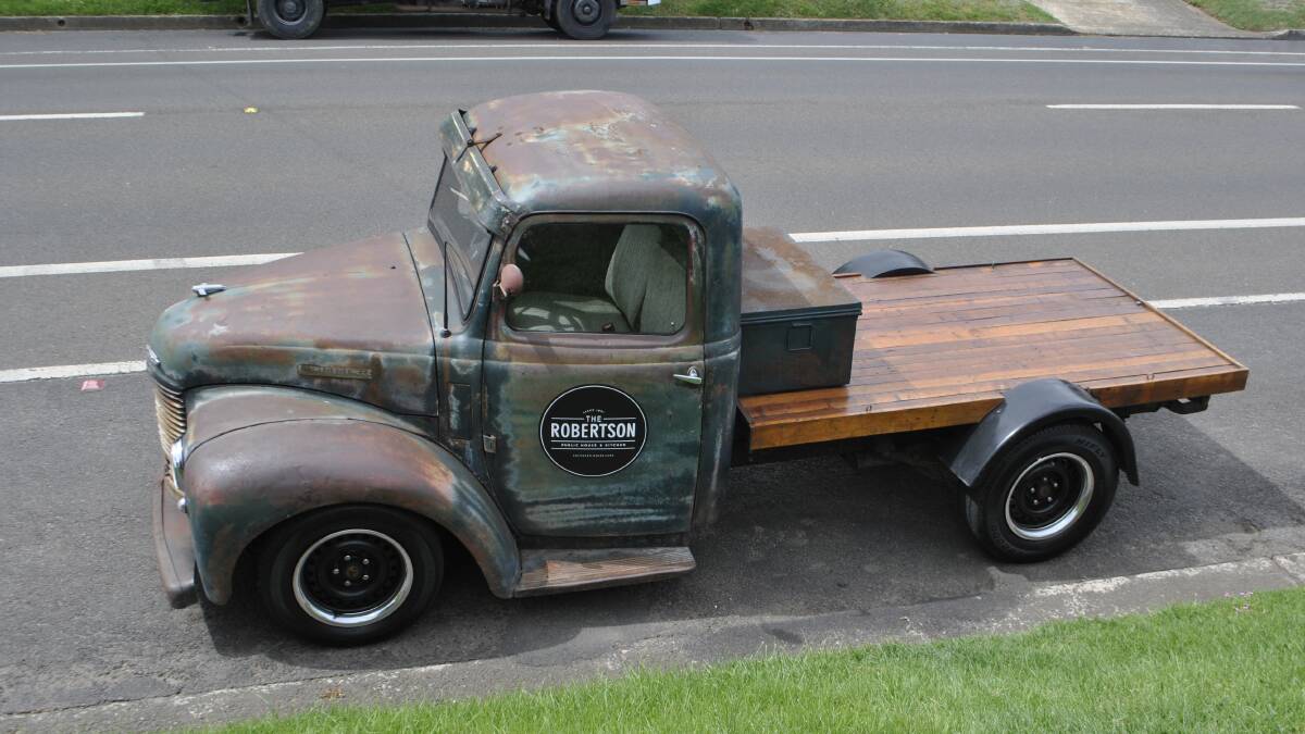 CLASSIC TOUCH: A vintage truck was unveiled to match the Robertson Public House's vintage feel. Photo: Emily Bennett