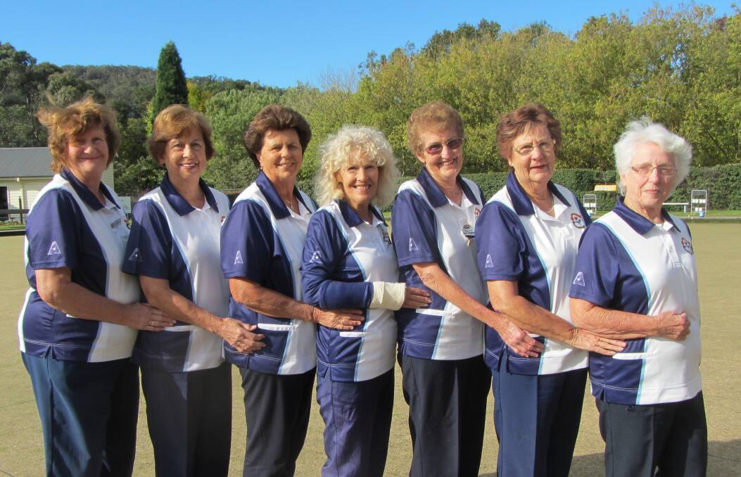 GOOD EFFORT: Some of the Bowral Women's Bowlers at a previous tournament. The bowlers contested for the Rose Hall Trophy recently, which was claimed by Margaret Addie and Fay Jones. Photo: File