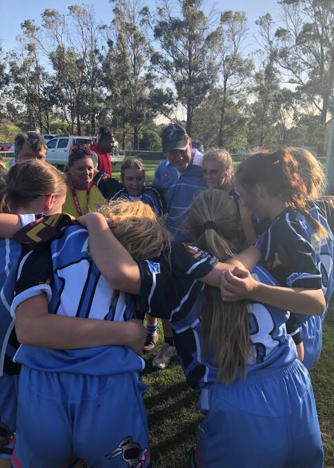 VICTORY: The under 16s ladies league tag team defeated the Appin Dogs with a convincing score of 48 points to 6. Photo: Contributed
