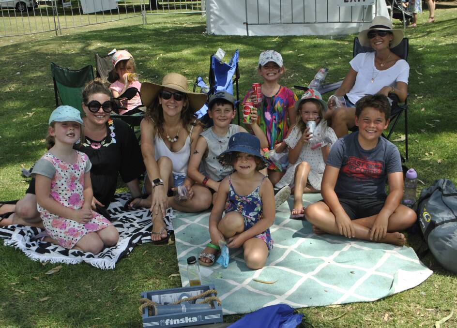 Rebecca, Poppy and Olive Guest, Sarah, Harry and Lauren Peaty, Isabel, Sophia, James and Rachel Wildig enjoyed a day out at Bradman Oval.