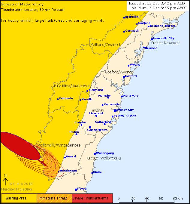 Bureau of Meteorology issues severe weather warning for hail, heavy rainfall and damaging winds
