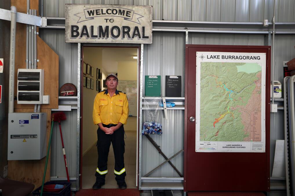 ON DUTY: Captain Brendon O'Connor at the Balmoral Village Rural Fire Brigade station. Photo: Robert Peet
