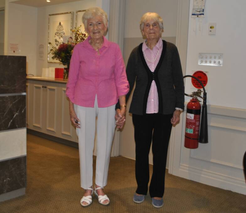 Vonnie Cook and Clare Moore at Bowral House Nursing Home. The residents and staff are well-prepared in the unlikely event of a bushfire reaching the facility.