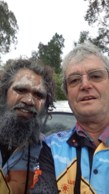 Clinton Pryor with Wingecarribee Reconciliation Group chairperson Kim Leevers. Photo: Supplied