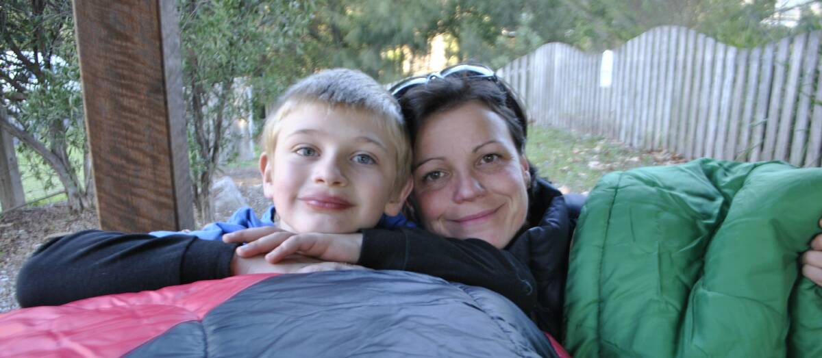 BIG HEARTS: Eight-year-old Aurora Southern Highlands Steiner School student Luca Fidler and his mother Simona Angeli. Photo: Emily Bennett