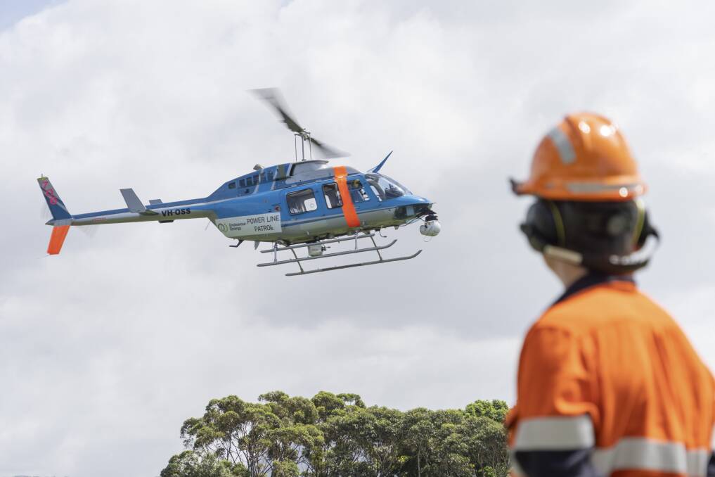 Residents in the Southern Highlands can expect to see helicopters surveying powerlines. Photo: Endeavour Energy