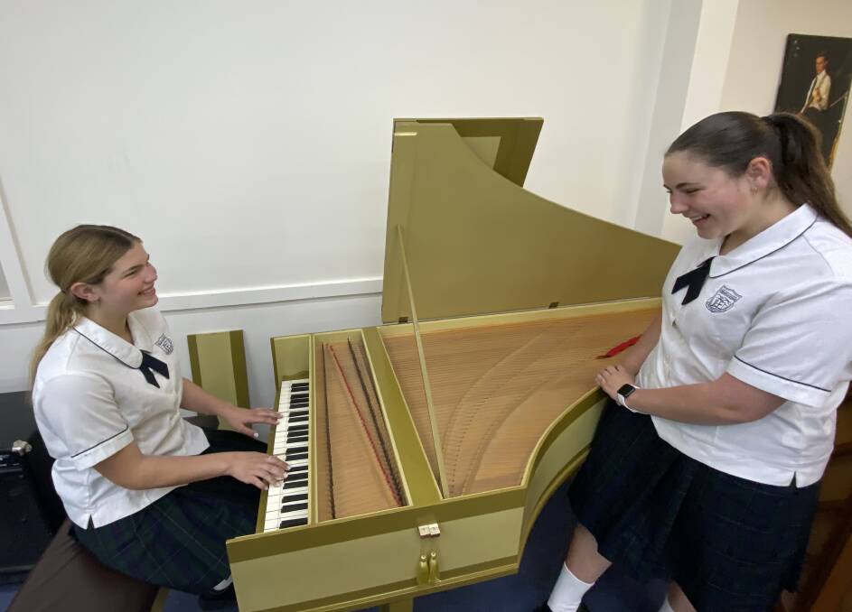 NOTEWORTHY GIFT: Southern Highlands Christian School has received a 1642 Flemish Model Harpsichord. Photo: Irma Le Roux