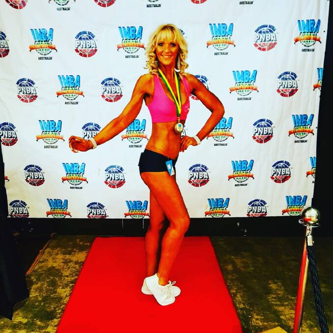 PRIZE-WINNING: Sports model Ginette Quintus-Bosz competed at the INBA Global NSW Titles at Rooty Hill RSL recently. Photo: Contributed