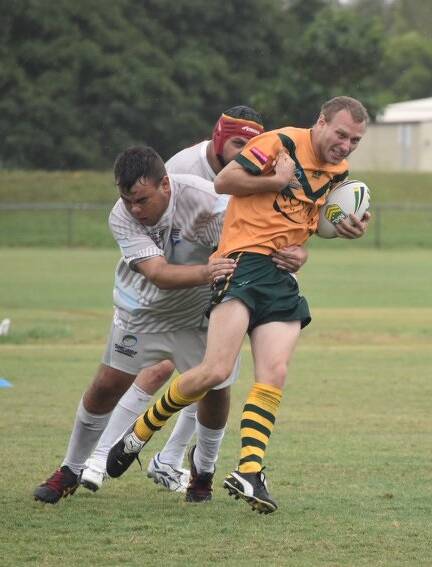 GAME ON: Nick Riches has played a part in the first ever disabled international rugby league competition as a part of the Australian disabled rugby league team. Photo: Contributed