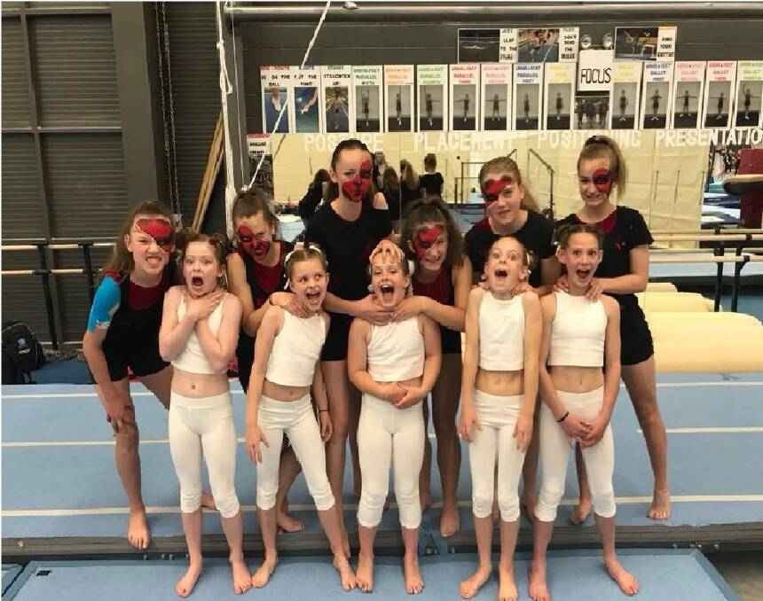 TOP PERFORMERS: Moss Vale Gymnastics competed at the Festival of Gymnastics at Sydney Gymnastic and Aquatic Centre on the weekend. Photo: Contributed