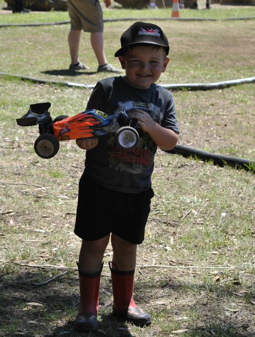 YOUNG GUN: Four-year-old Lachlan Gynn is the youngest member of the Southern Highlands Off Road R/C Car Club. Photos: Emily Bennett
