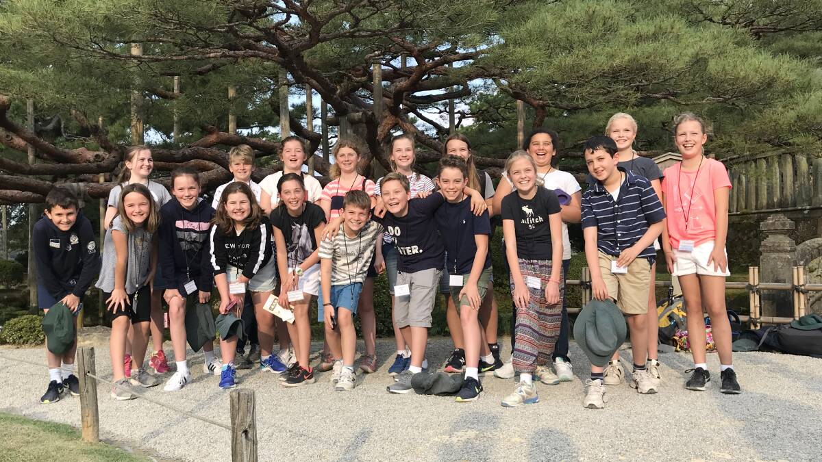 EXPERIENCE OF A LIFETIME: Nineteen Gib Gate students from years five and six travelled to Japan to visit sister school Hokuriku Gakuin Primary School recently. Photo: Supplied