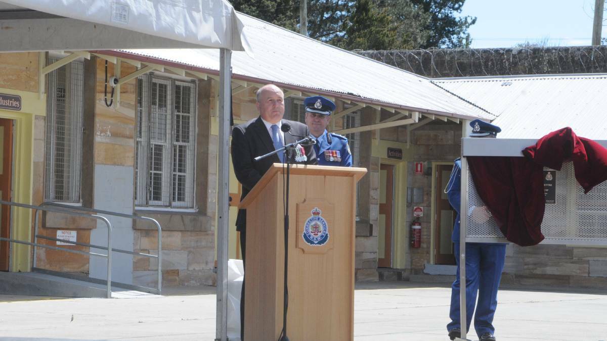 NSW Police Minister David Elliott helped re-open the Berrima Correctional Centre in 2016. Photo: File
