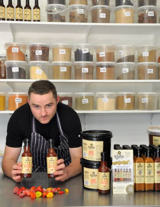 TOP THREE FINISH: Kieltys Irish Sauces owner Padraic Kielty has won third place for his Asian-style hot sweet chilli sauce at the World Hot Sauce Awards. Photo: Supplied