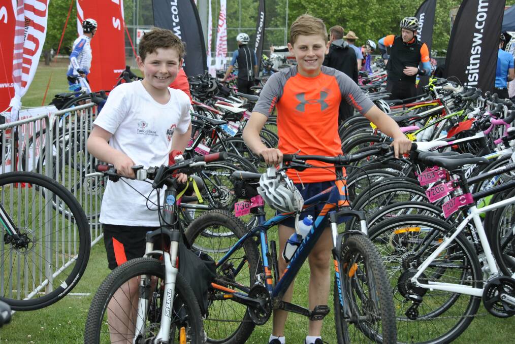 EVENT FOR ALL: Riders of all ages and abilities took part in the Bowral Classic on Sunday. This included Tudor House students Mac Collins and Alister Yaffa. Photo: Emily Bennett