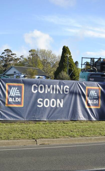 NEW SUPERMARKET: A new ALDI supermarket is currently under construction in Moss Vale. Photo: Emily Bennett