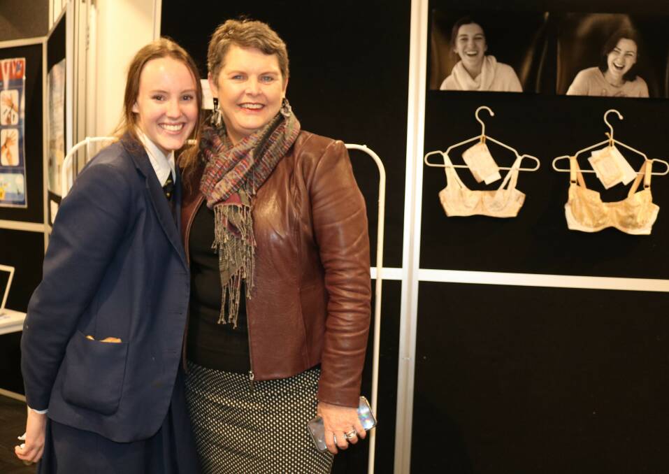 ARTISTIC TALENT: Savannah Sandilands and Oxley head of college Jenny Ethell.