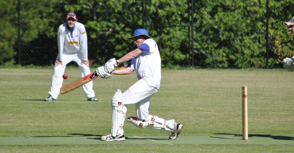 CHALLENGE: It was a tough assignment at Centennial Park as the Blues seconds went up against Bowral Cricket Club. Photo: Emily Bennett