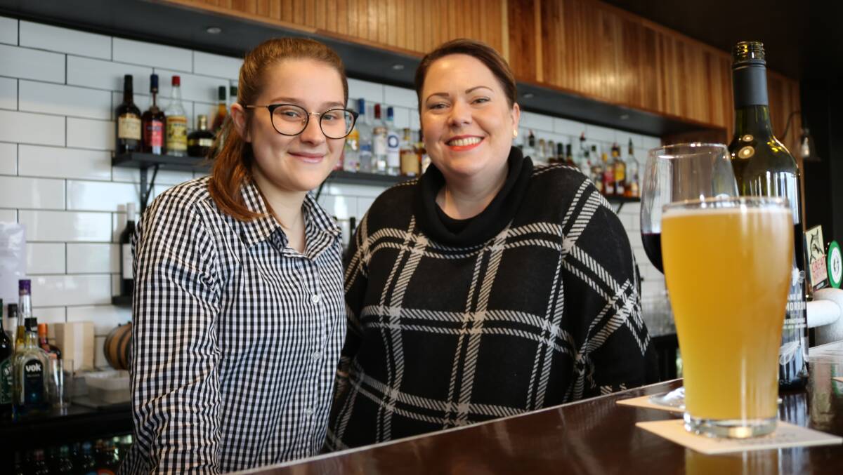 Mikaela Todarello and manager Alli Busuttil at the Kincraig Hotel in Naracoorte, which has been purchased by a group of owners who have already been responsible for the redevelopment of several other hotels.