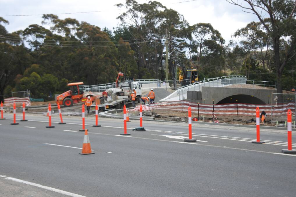 Upgrades to water mains were necessary as part of the construction of the Willow Vale's new road bridge. Photo: Claire Fenwicke