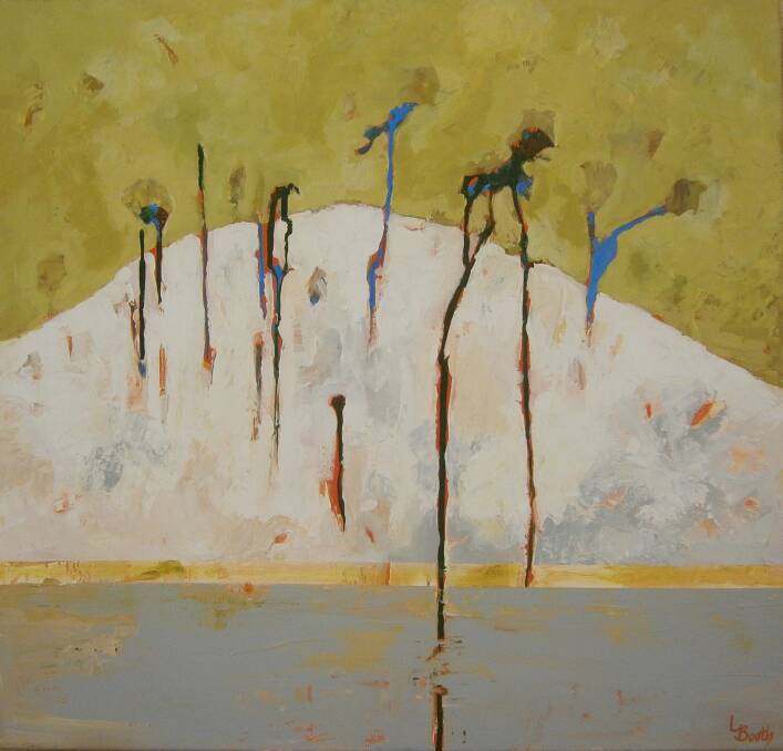 Bundanon by Leanne Booth, 610 x 610mm Acrylic on Canvas. Photo: supplied