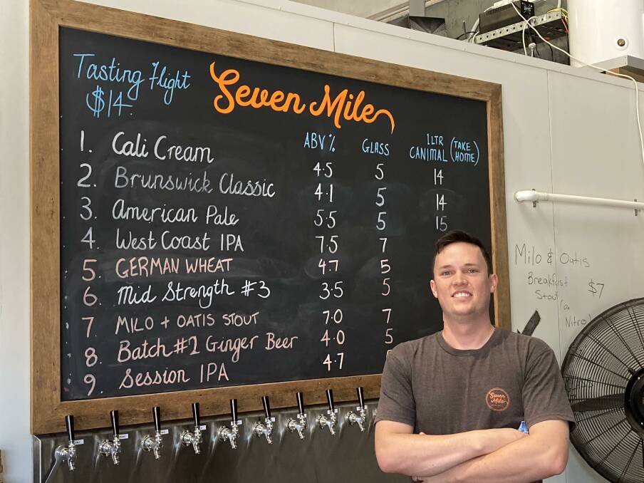 BACK IN BUSINESS: Seven Mile Brewing Co owner, Matt Wilson, returns to full scale brewing