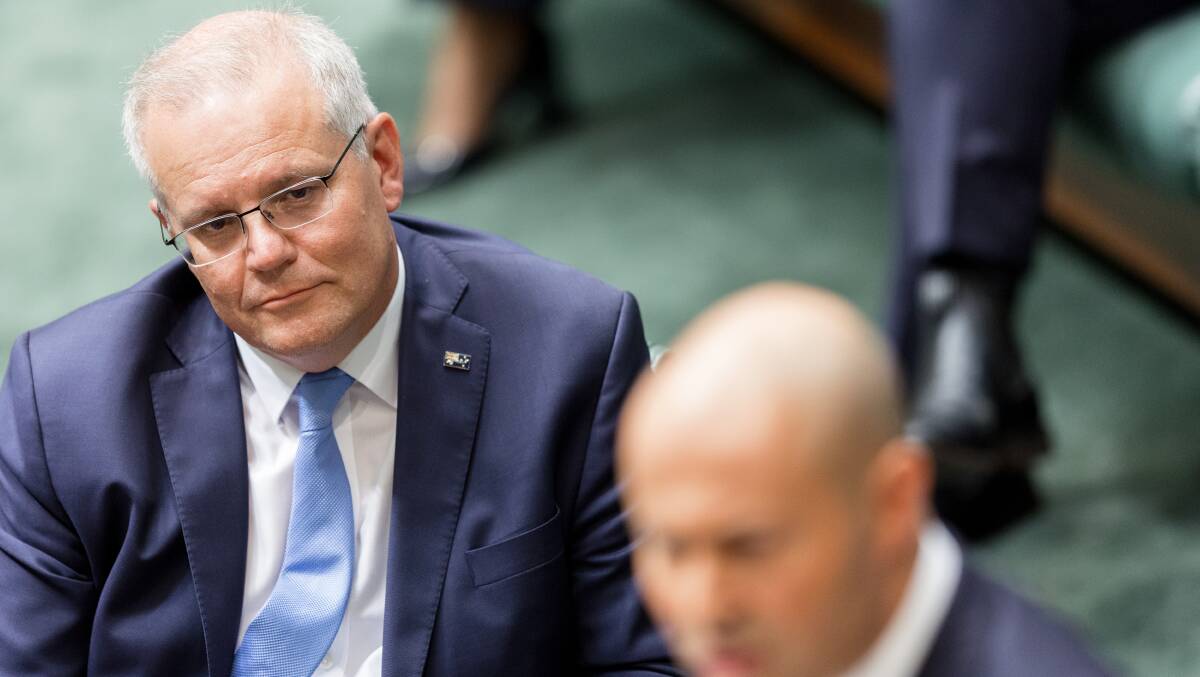 Scott Morrison and Josh Frydenberg had one priority in the federal budget: re-election. Picture: Sitthixay Ditthavong