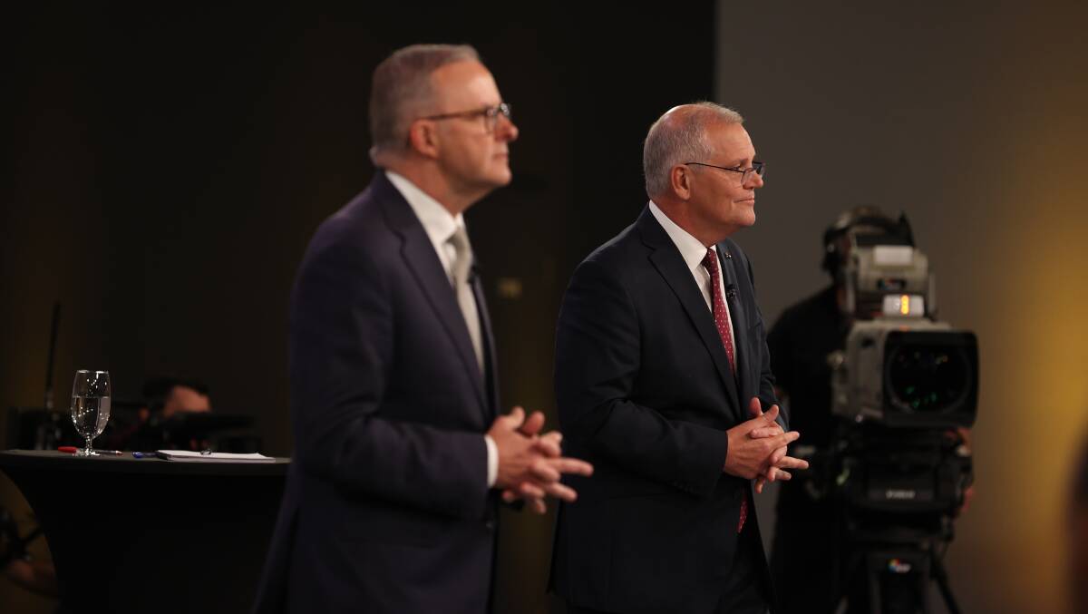 Anthony Albanese and Scott Morrison: the choice is ... uninspiring. Picture: Getty Images