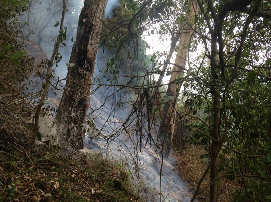 The Barrengarry Mountain fire in remote bushland near Paddington Lane, off Moss Vale Road has been extinguished. Photo: Kangaroo Valley RFS