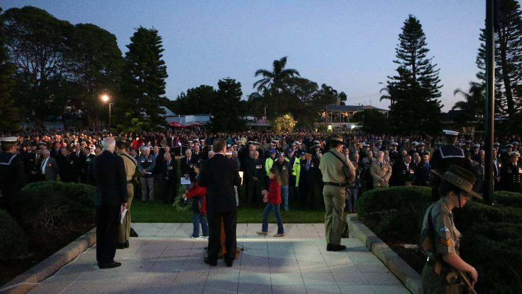 MASSIVE: The centenary of Anzac commemorations in 2015 attracted an estimated 10,000 people to Anzac Park at Greenwell Point.
